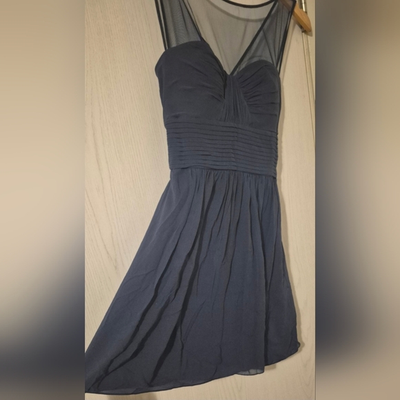 BCBGMAXAZRIA Phoebe Silk Cocktail Dress — Navy (Size 4) - Picture 5 of 8